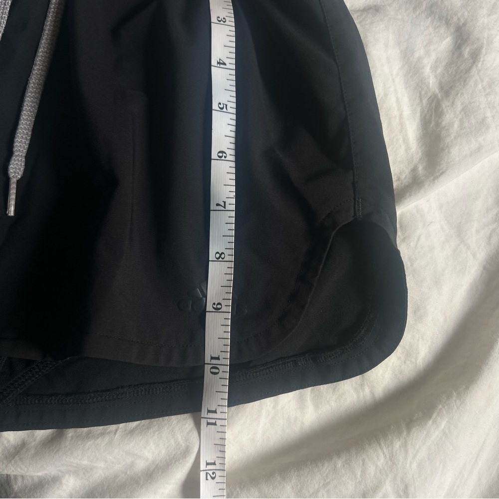 Women's XS Adidas Black Adjustable Waist Athletic Shorts - Picture 6 of 8
